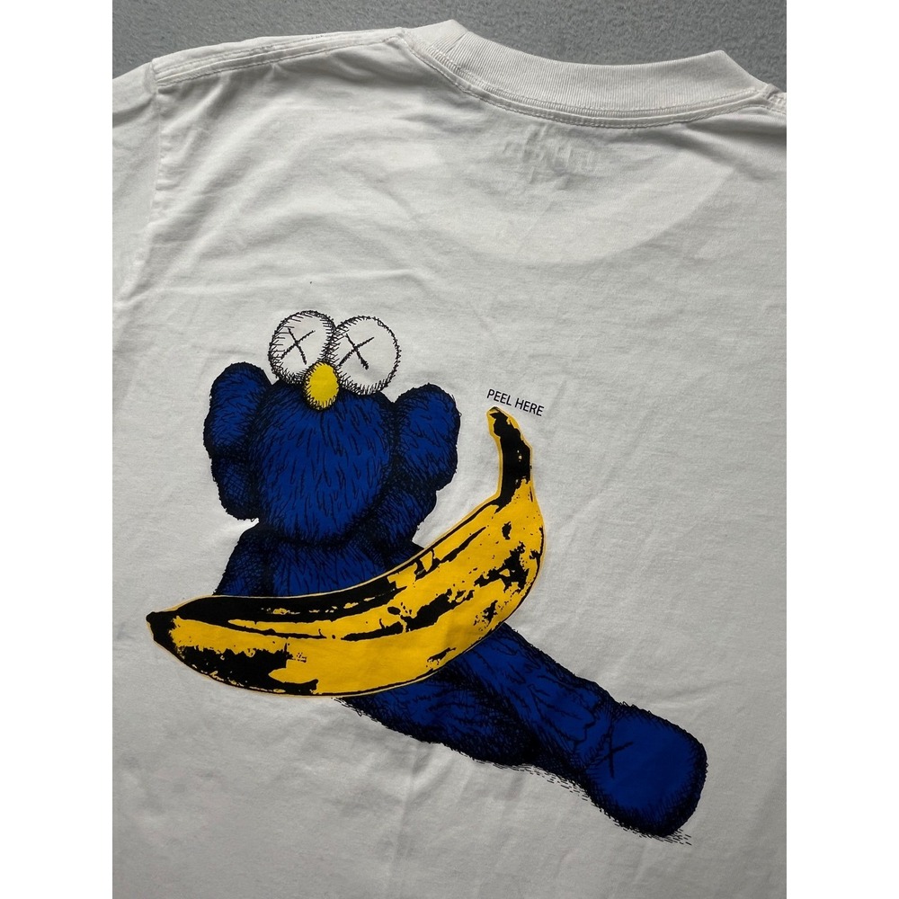 Uniqlo UT KAWS Andy Warhol Banana Graphic T-Shirt White Mens Large